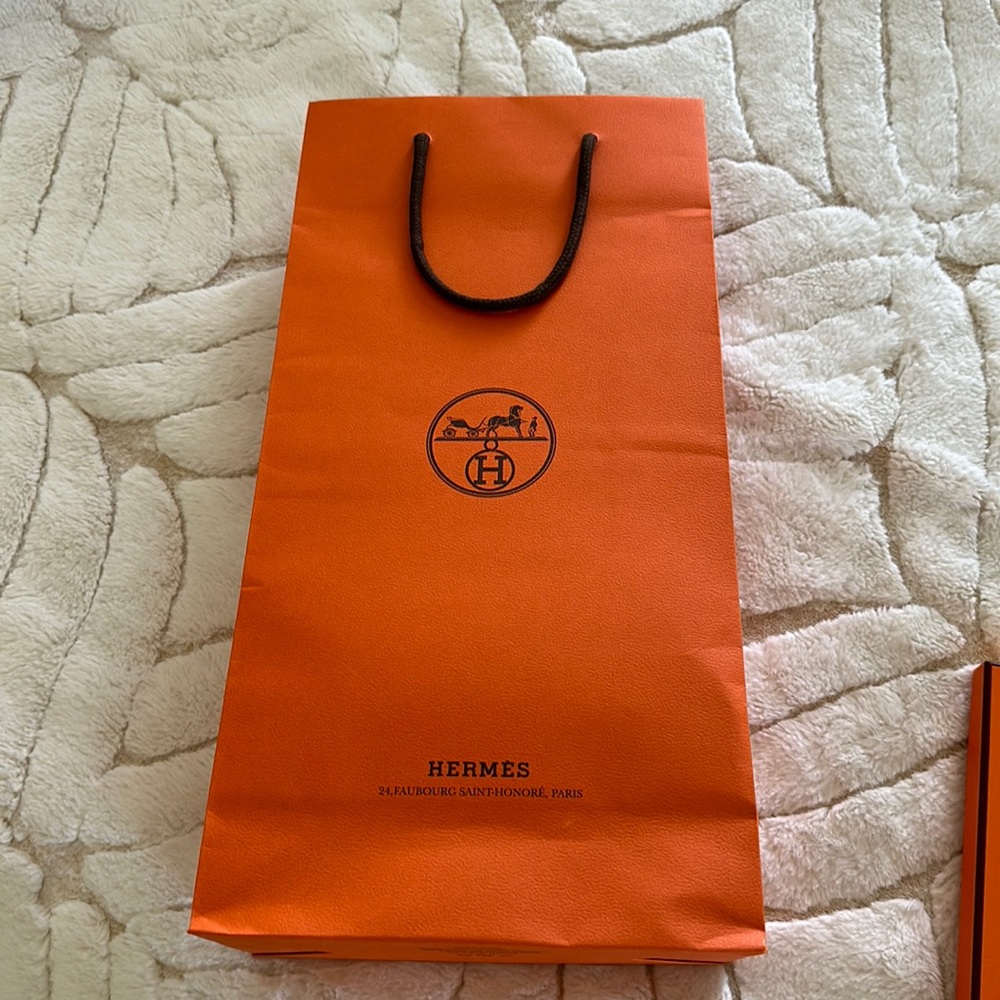 Hermes authentic shopping bag